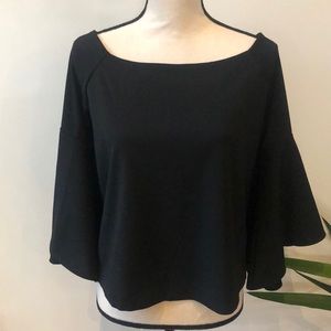 Banana Republic Black Off The Shoulder Top